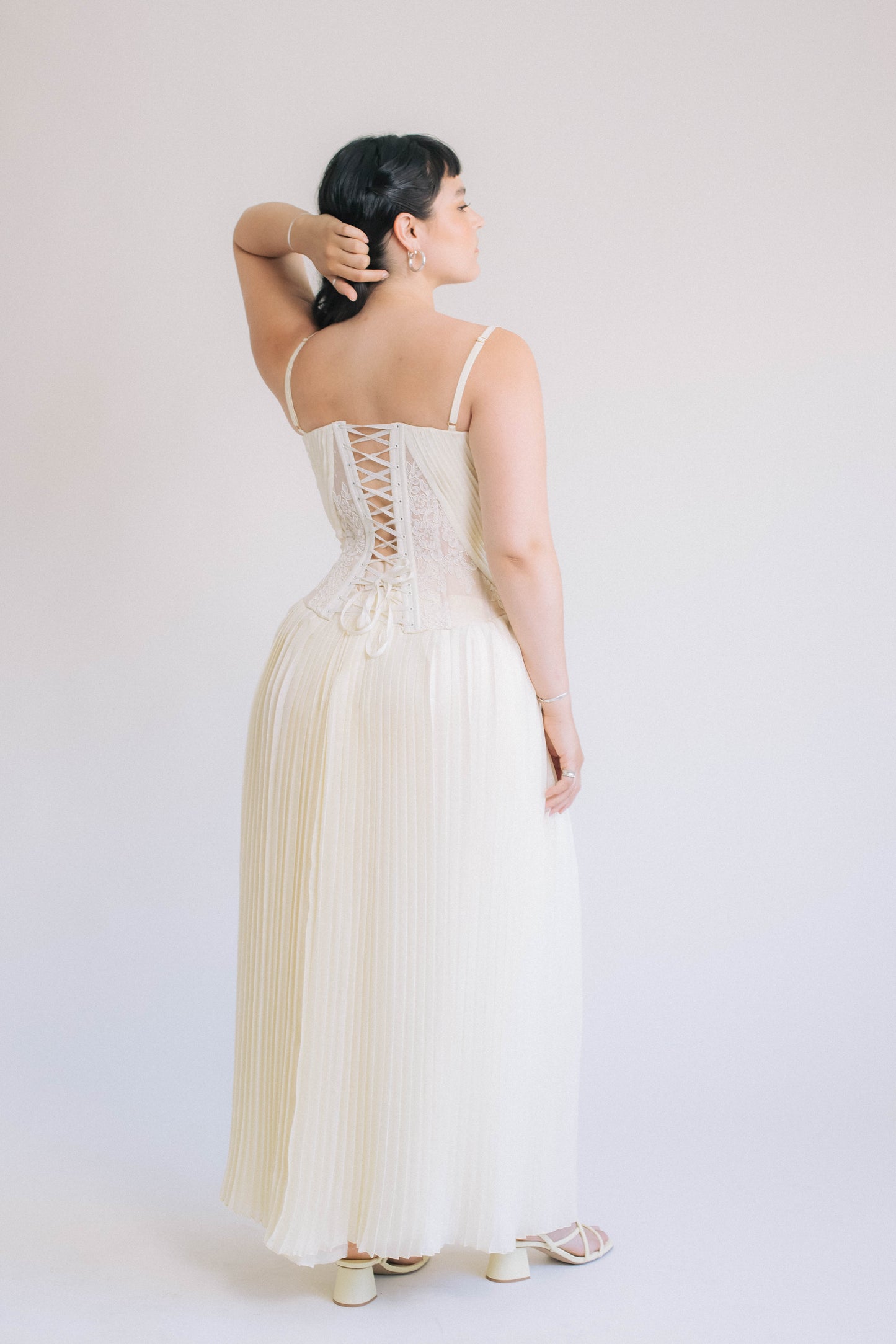 Yellow Pleated Set