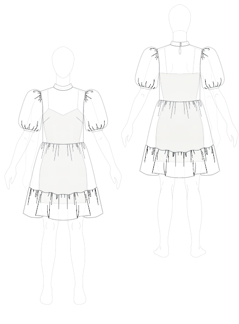 Emily's Custom Sheer Overdress